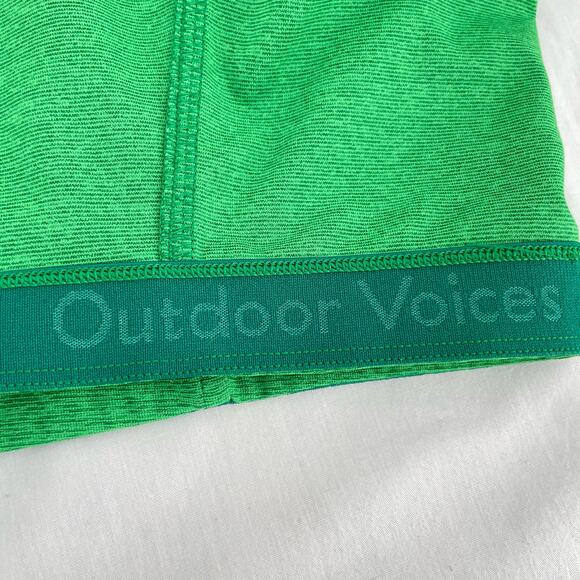 Outdoor Voices Pine Set 7/8 Warmup Leggings & Athena Bra Top Bright Green Set XL - Picture 11 of 16